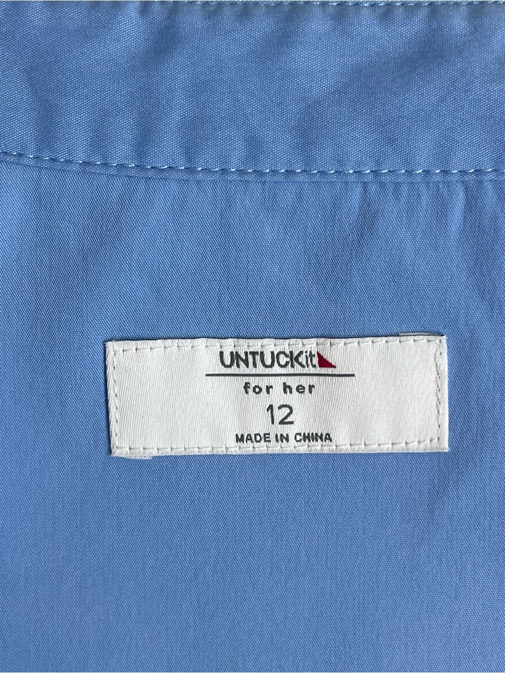UNTUCKit Women's Stretch Cotton Colorblock Meryl Shirtdress Size 12 - Picture 4 of 16